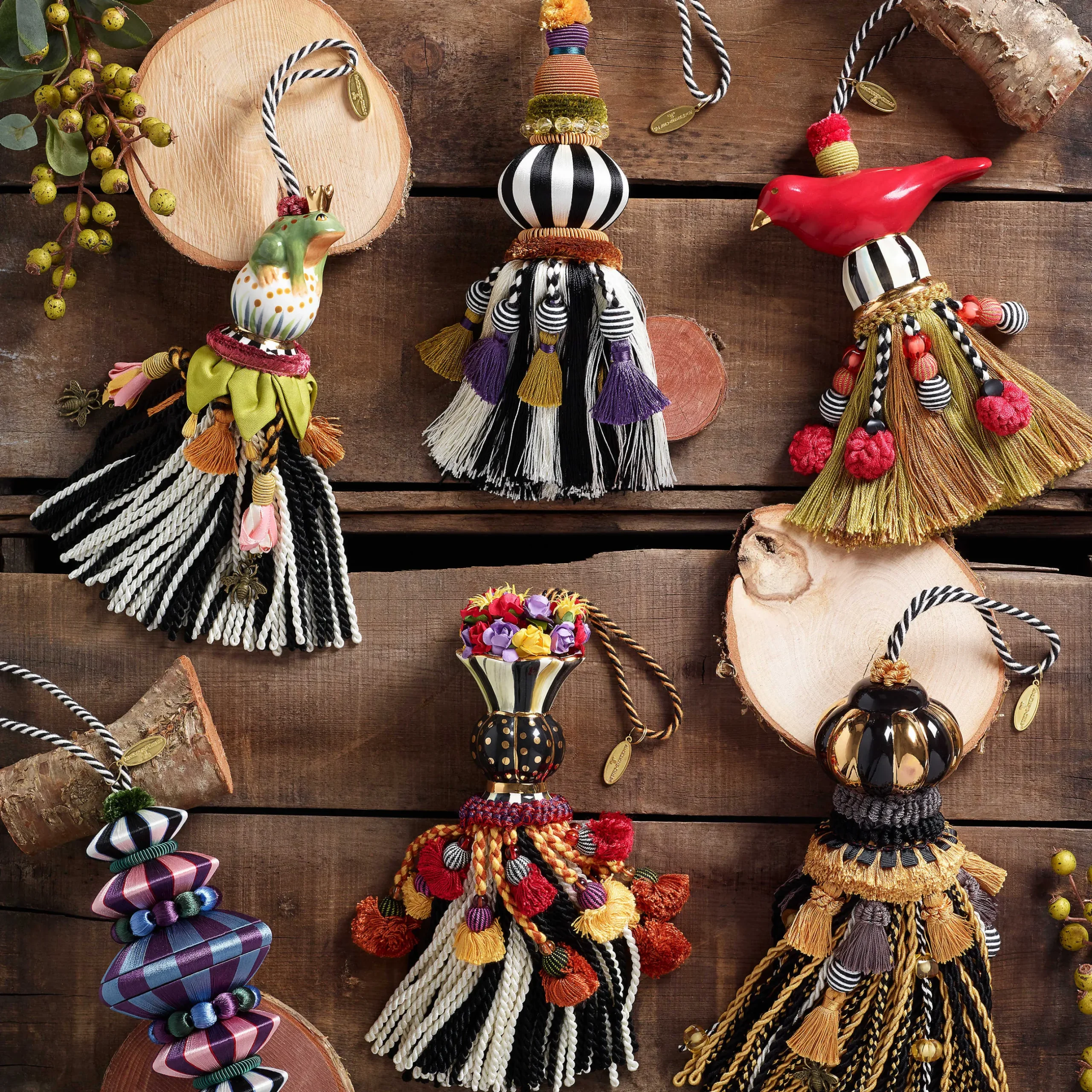 Finishing Touches|Room Accents|MacKenzie-Childs Frog Ceramic Tassel