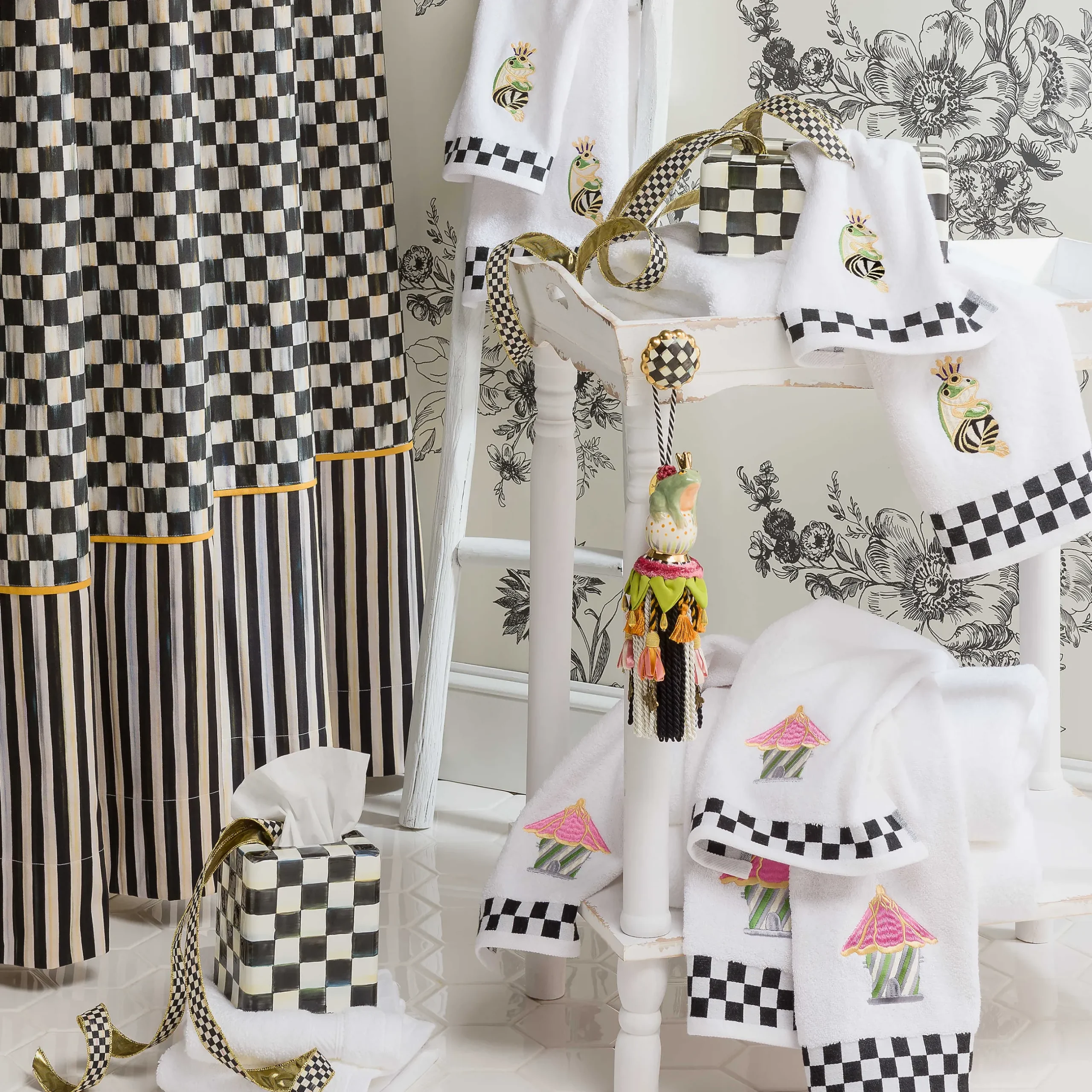 Finishing Touches|Room Accents|MacKenzie-Childs Frog Ceramic Tassel