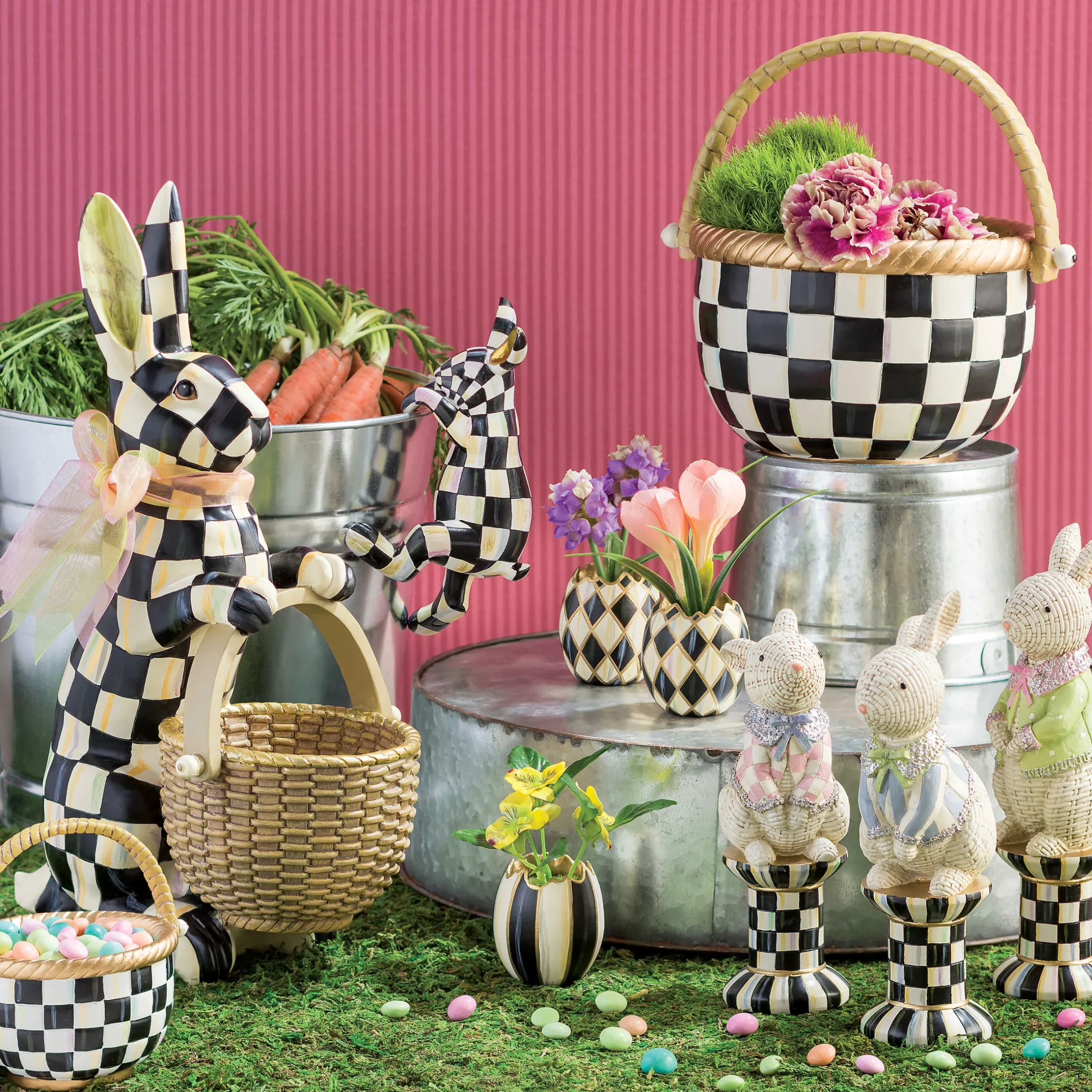 Easter|Spring|MacKenzie-Childs Funny Bunny Pot Climber