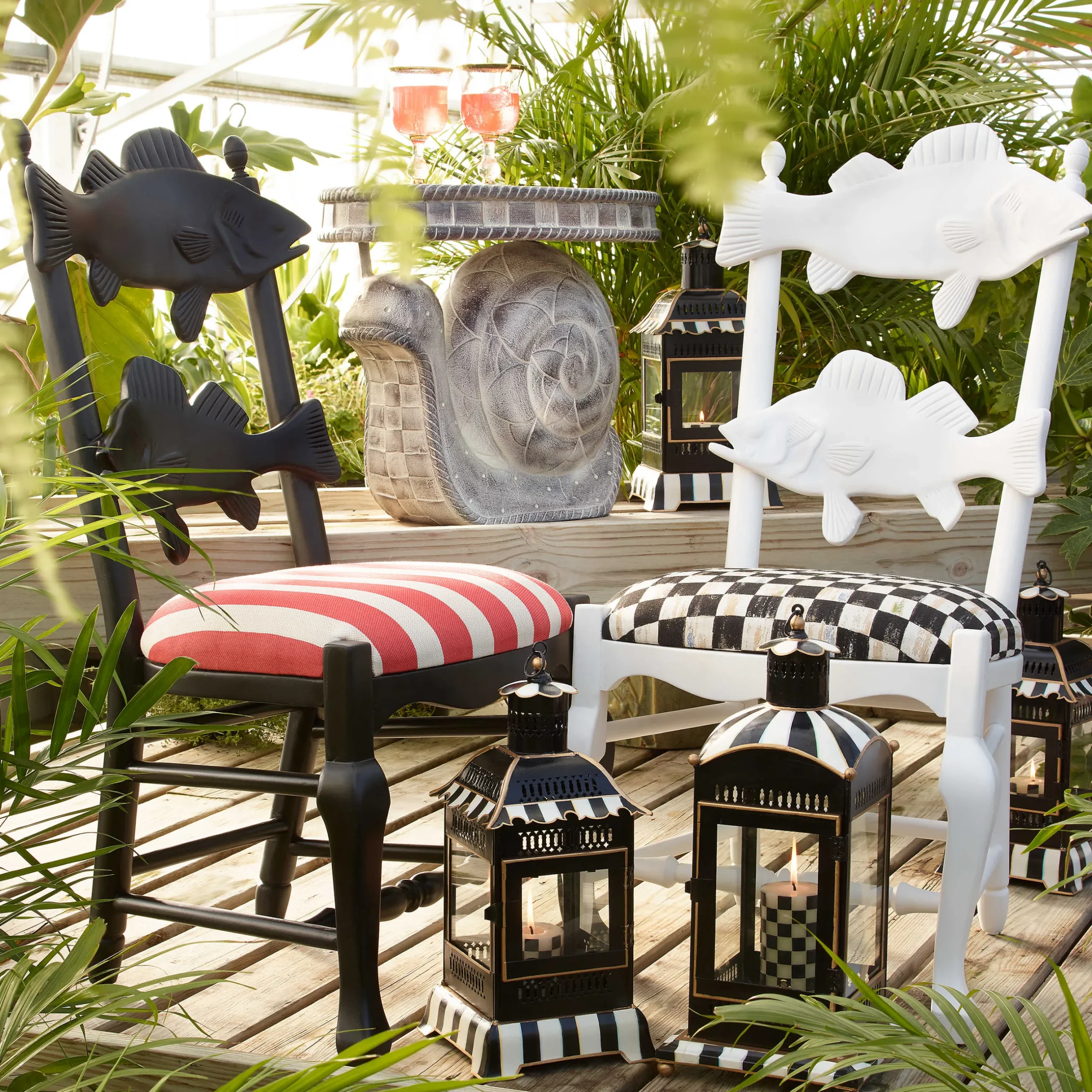 Outdoor|MacKenzie-Childs Garden Snail Table