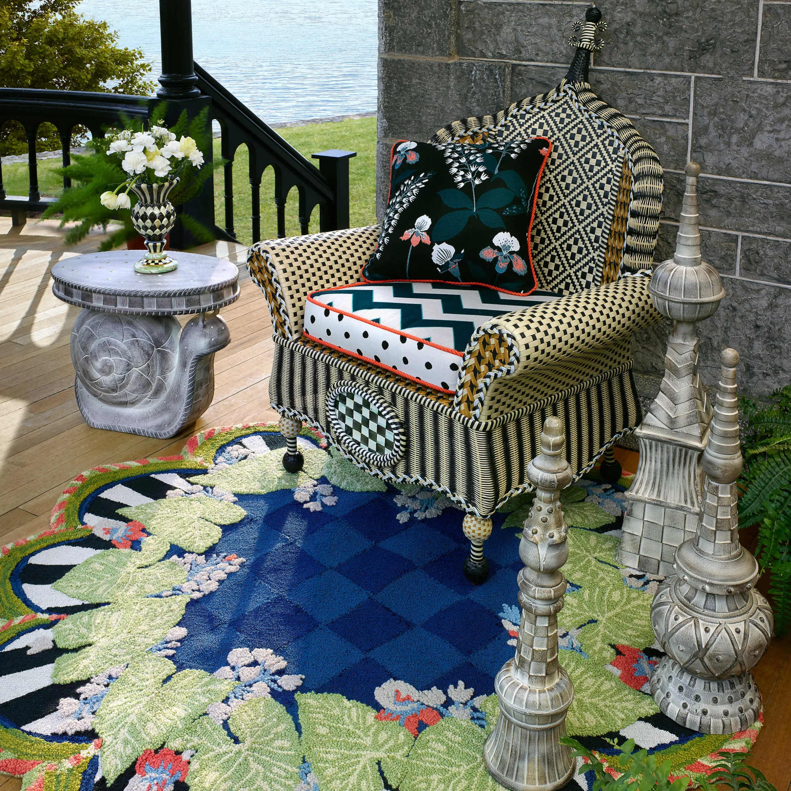 Outdoor|MacKenzie-Childs Garden Snail Table
