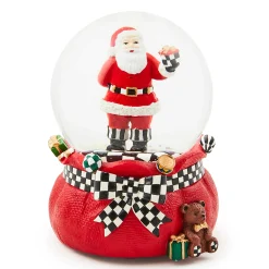 Room Accents|MacKenzie-Childs Gift Giving Santa Snow Globe