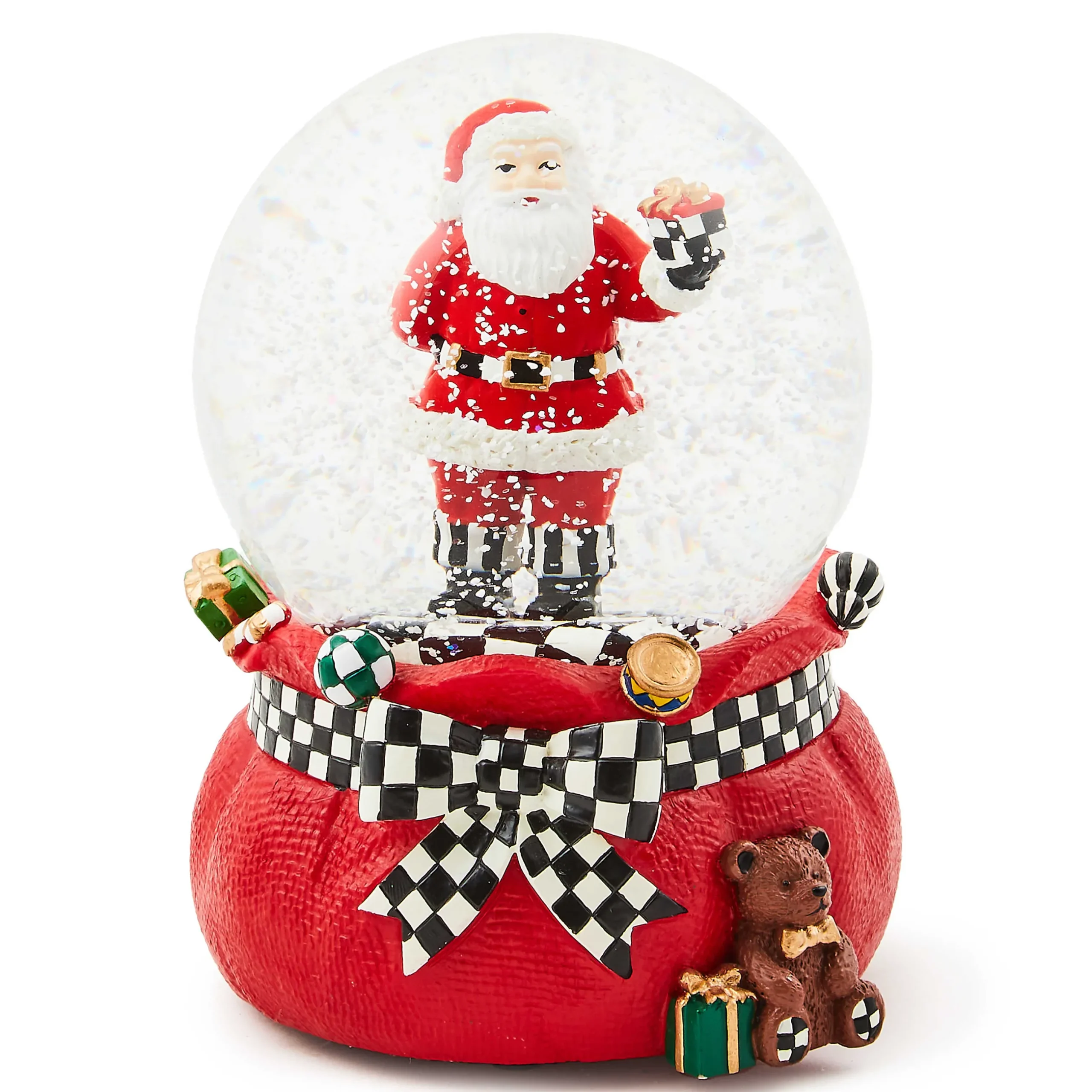 Room Accents|MacKenzie-Childs Gift Giving Santa Snow Globe