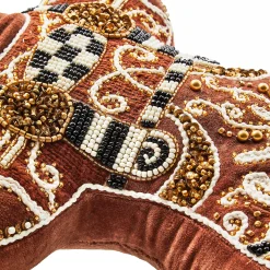 Holiday|Pillows, Throws, & Cushions|MacKenzie-Childs Gingerbread Boy Shaped Throw Pillow
