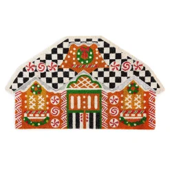 Outdoor|Rugs|MacKenzie-Childs Gingerbread House Shaped Entrance Mat