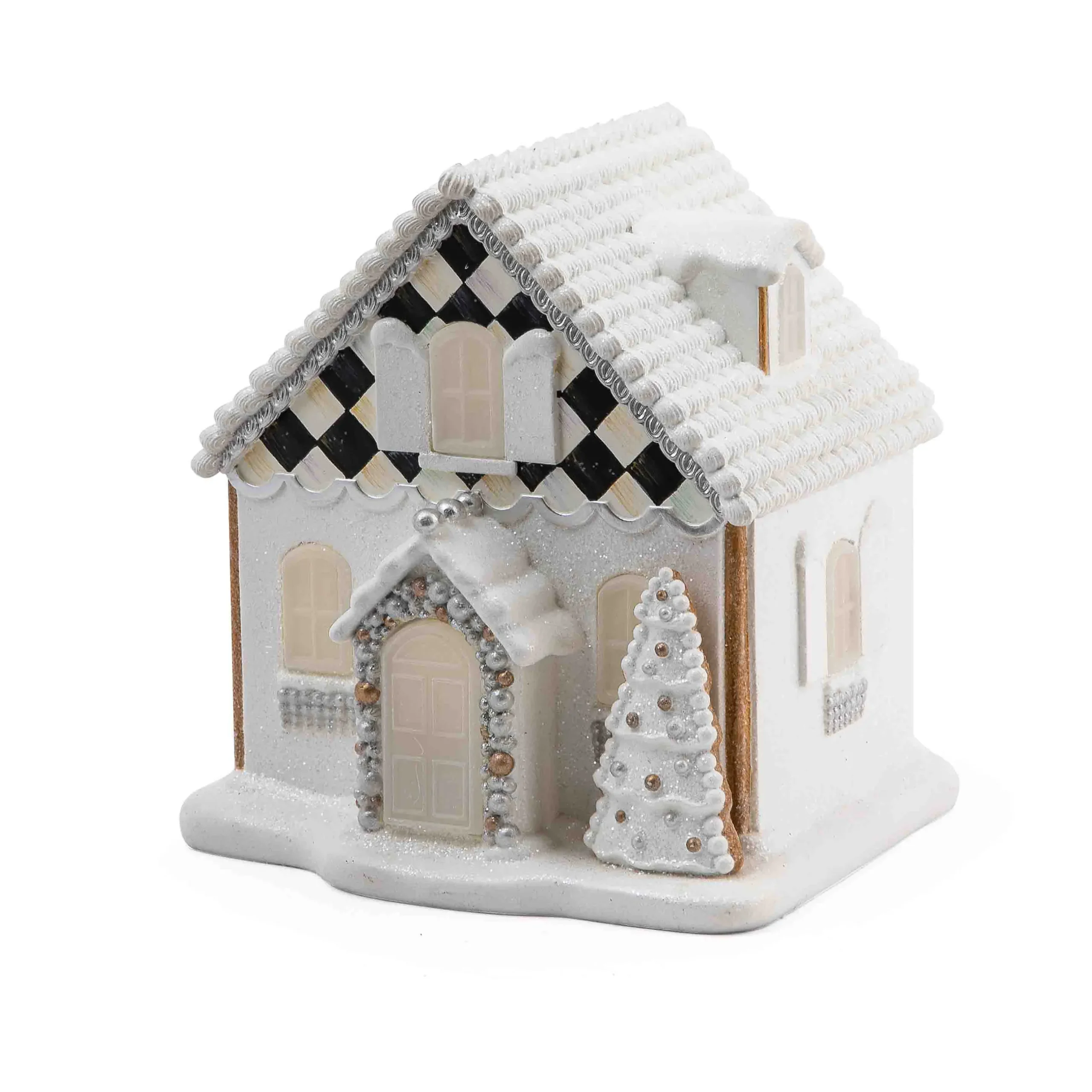 Holiday|Room Accents|MacKenzie-Childs Gingerbread Illuminated Cottage