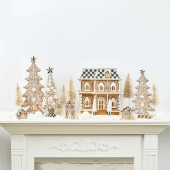 Holiday|Decor Sets|MacKenzie-Childs Gingerbread Illuminated Mini Houses, Set of 3