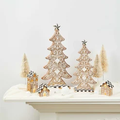 Holiday|Decor Sets|MacKenzie-Childs Gingerbread Illuminated Mini Houses, Set of 3