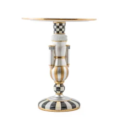 Holiday|Serveware|MacKenzie-Childs Glam Up Buckingham Nutcracker Pedestal Platter