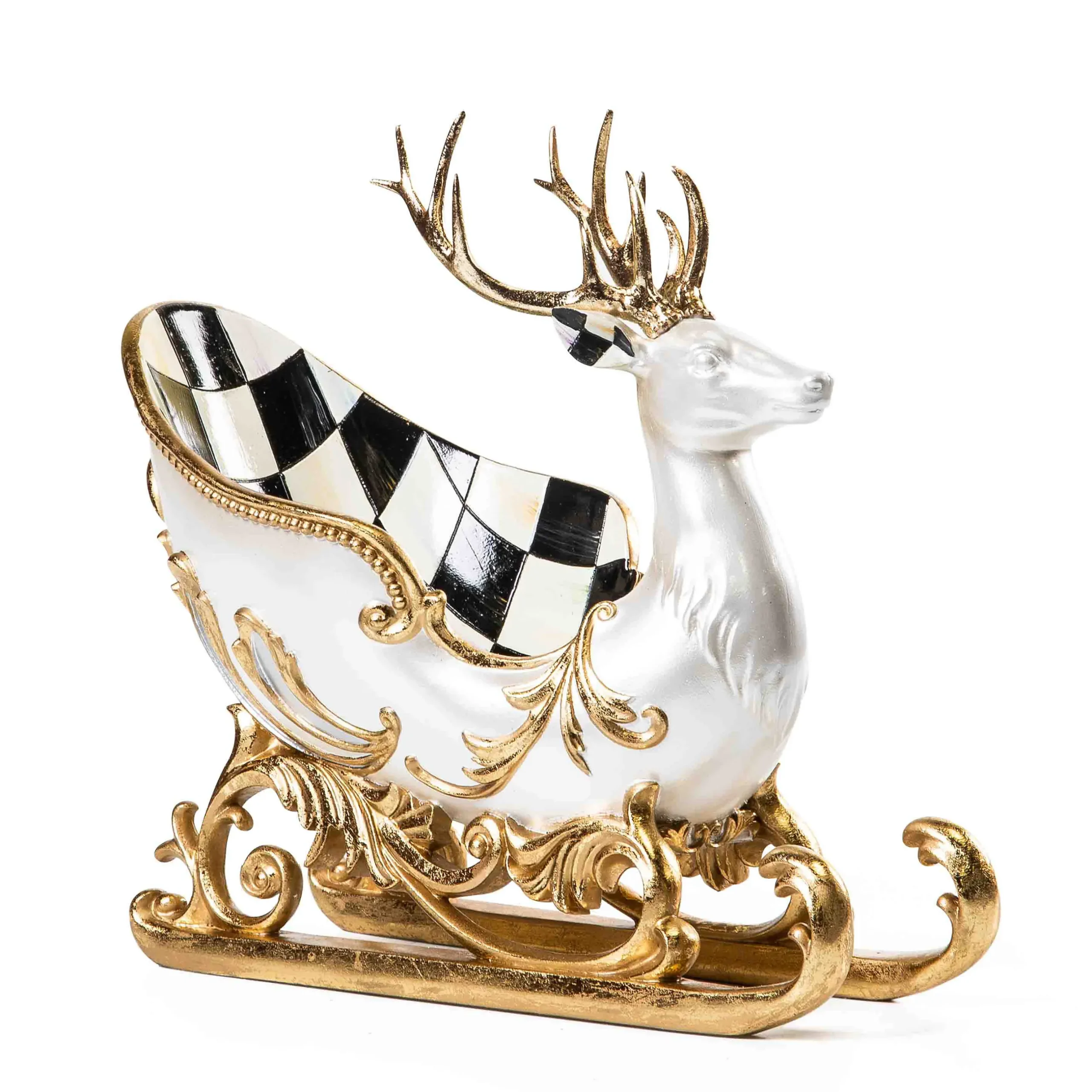 Holiday|Room Accents|MacKenzie-Childs Glam Up Deer Sleigh