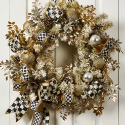 Holiday|Greenery & Florals|MacKenzie-Childs Glam Up Illuminated Wreath