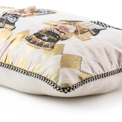 Holiday|Pillows, Throws, & Cushions|MacKenzie-Childs Glam Up Nutcracker Lumbar Pillow
