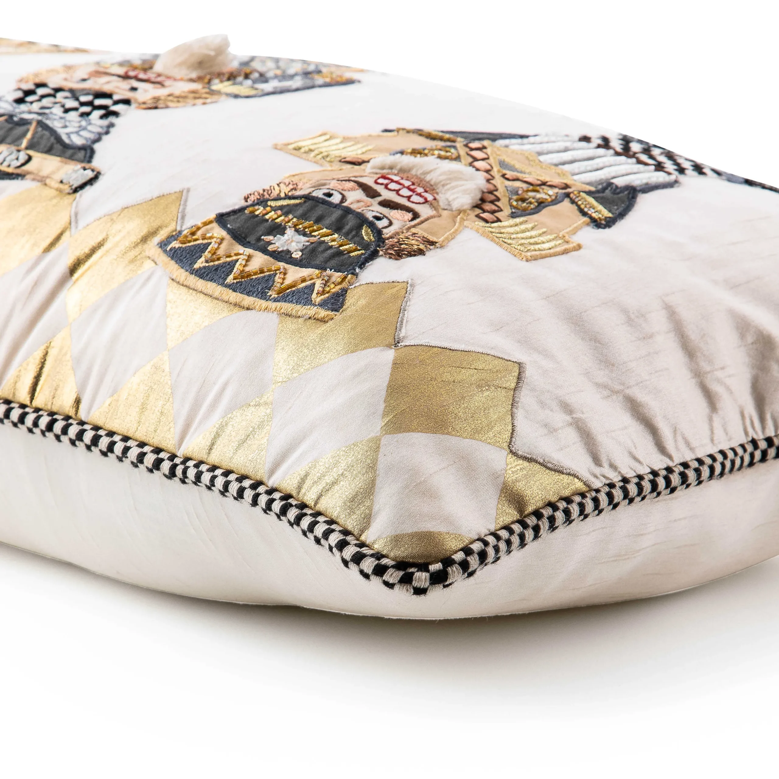 Holiday|Pillows, Throws, & Cushions|MacKenzie-Childs Glam Up Nutcracker Lumbar Pillow