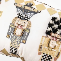 Holiday|Pillows, Throws, & Cushions|MacKenzie-Childs Glam Up Nutcracker Lumbar Pillow