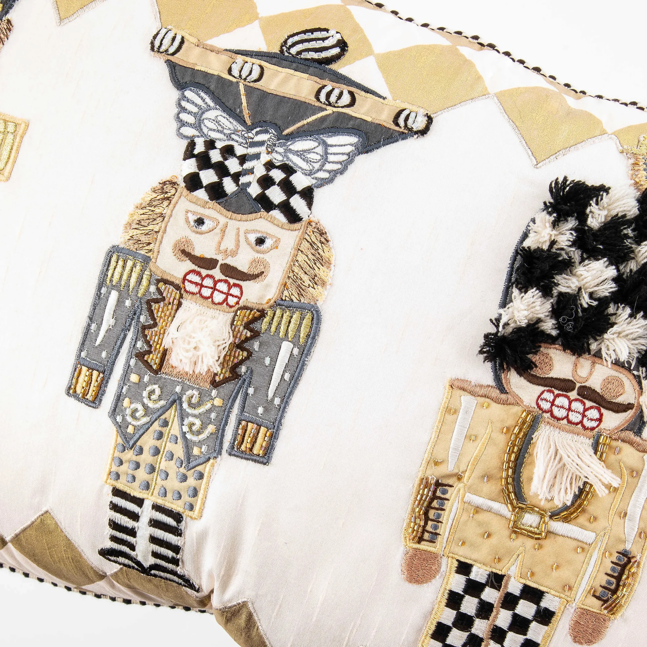Holiday|Pillows, Throws, & Cushions|MacKenzie-Childs Glam Up Nutcracker Lumbar Pillow