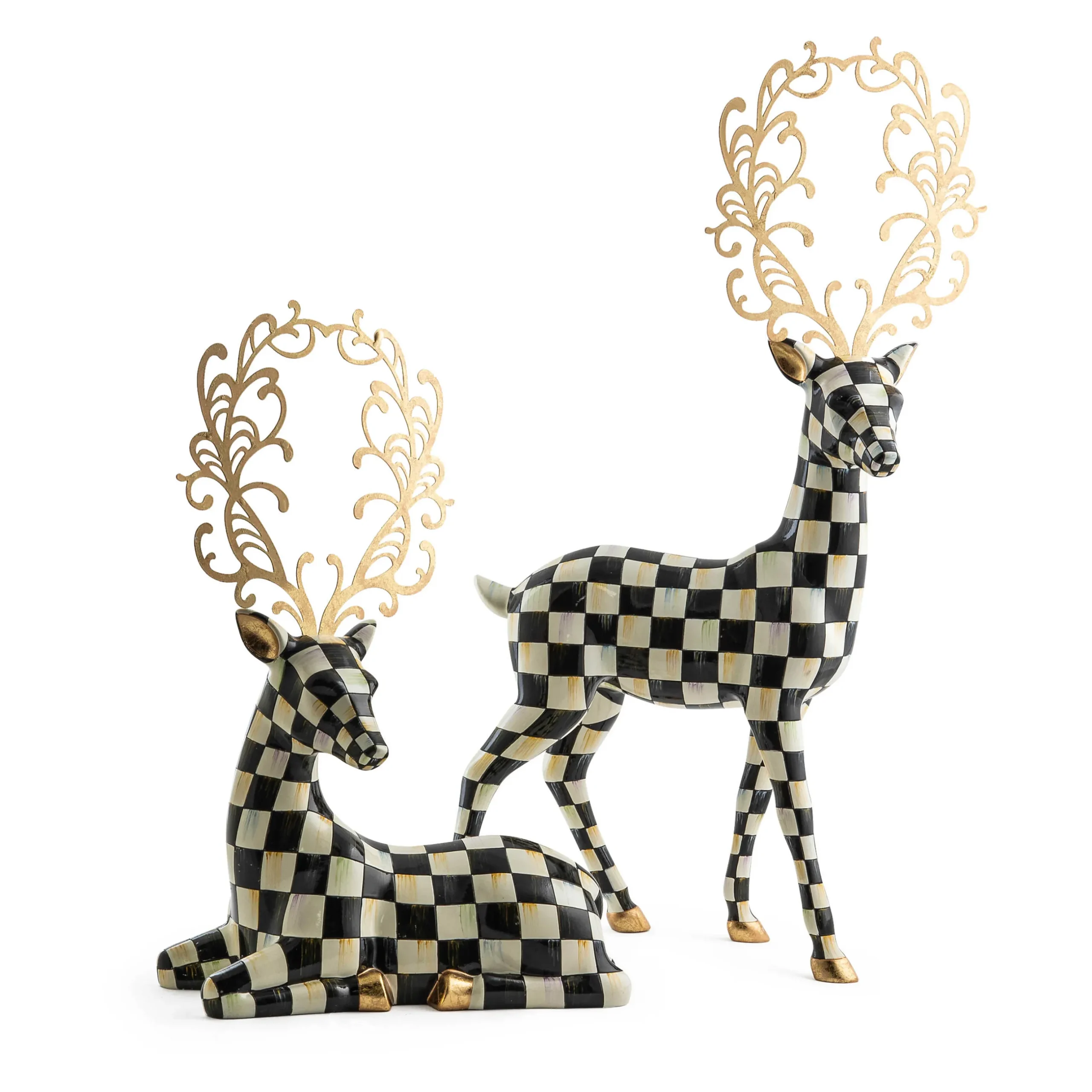 Holiday|Room Accents|MacKenzie-Childs Glam Up Resting Deer