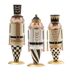 Holiday|Decor Sets|MacKenzie-Childs Glam Up Tin Nutcracker Figures, Set of 3
