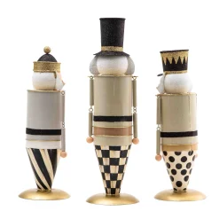 Holiday|Decor Sets|MacKenzie-Childs Glam Up Tin Nutcracker Figures, Set of 3