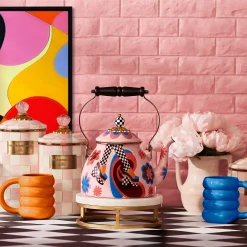 Fall Entertaining|Tea Kettles|MacKenzie-Childs Go Go 2 Quart Tea Kettle