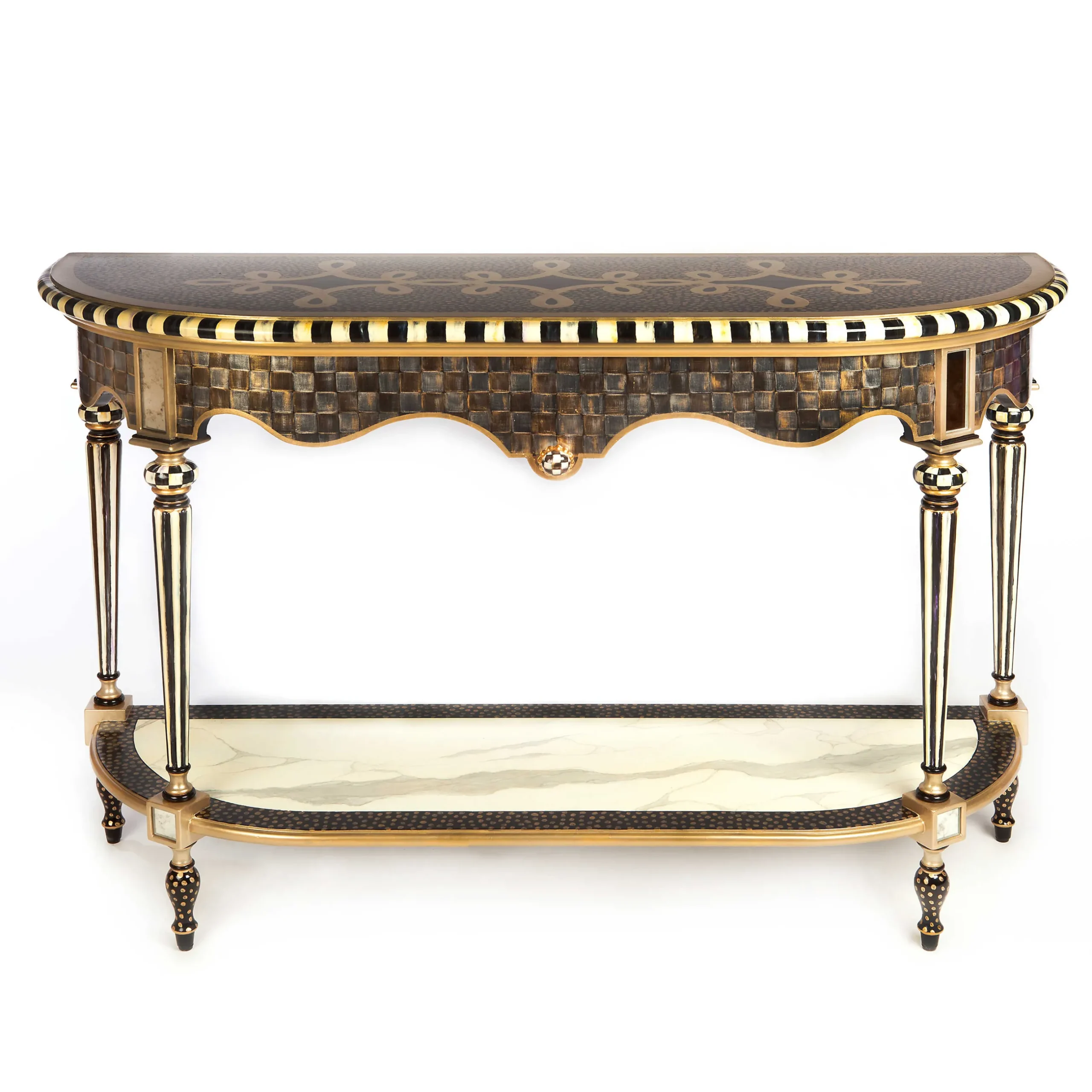 Entryway Furniture|Living Room|MacKenzie-Childs Golden Hour Cocktail Console Table