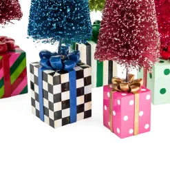 Holiday|Decor Sets|MacKenzie-Childs Granny Kitsch Bottle Brush Gift Trees, Set of 5