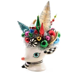 Holiday|Room Accents|MacKenzie-Childs Granny Kitsch Deary Deer Centerpiece