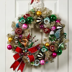 Holiday|Greenery & Florals|MacKenzie-Childs Granny Kitsch Illuminated Wreath