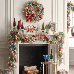 Holiday|Greenery & Florals|MacKenzie-Childs Granny Kitsch Illuminated Garland