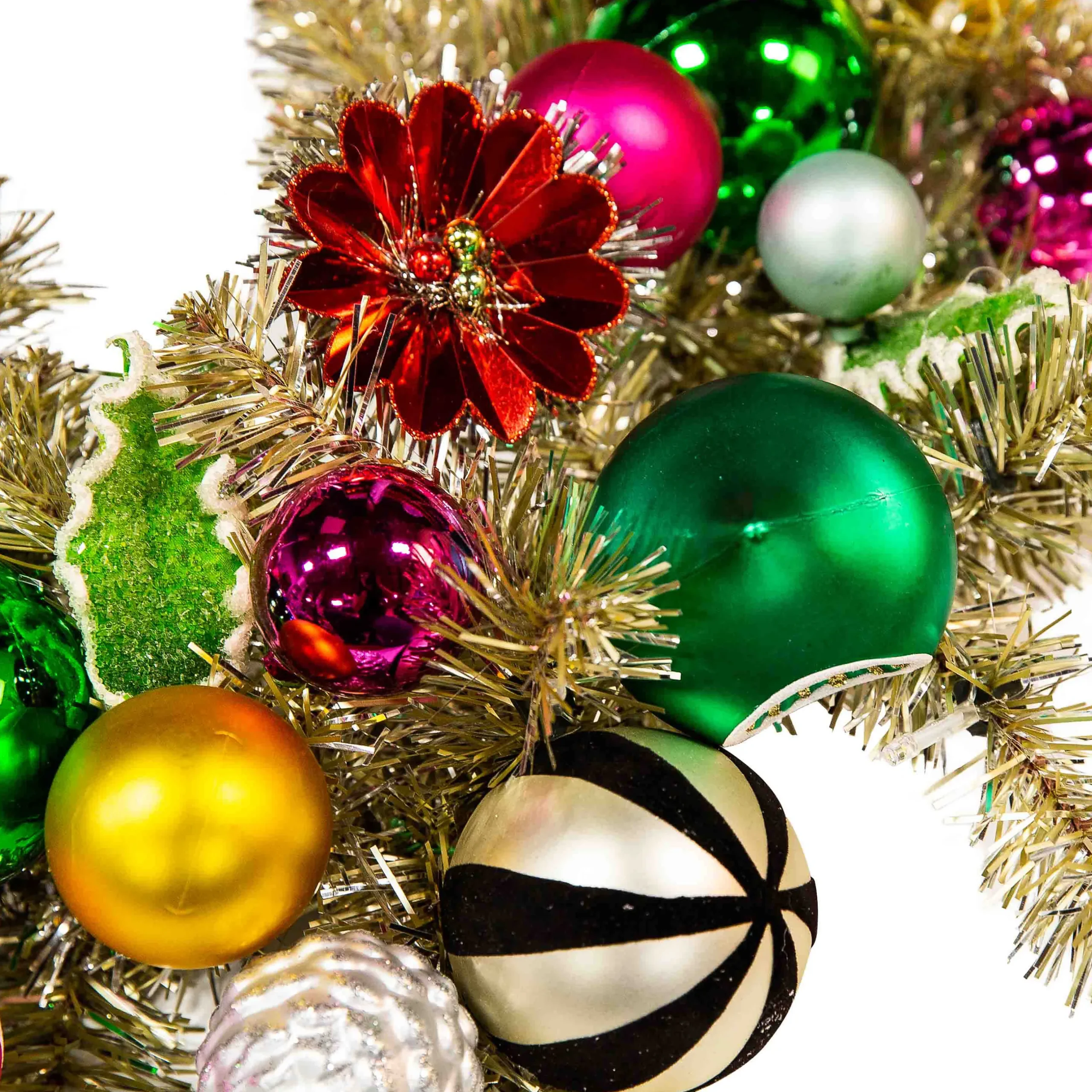 Holiday|Greenery & Florals|MacKenzie-Childs Granny Kitsch Illuminated Garland