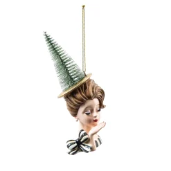 Holiday|MacKenzie-Childs Granny Kitsch Lady Portrait Ornament