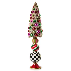 Room Accents|MacKenzie-Childs Granny Kitsch Medium Bottle Brush Pedestal Tree