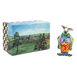 Holiday|MacKenzie-Childs Granny Kitsch Rabbit Glass Ornament