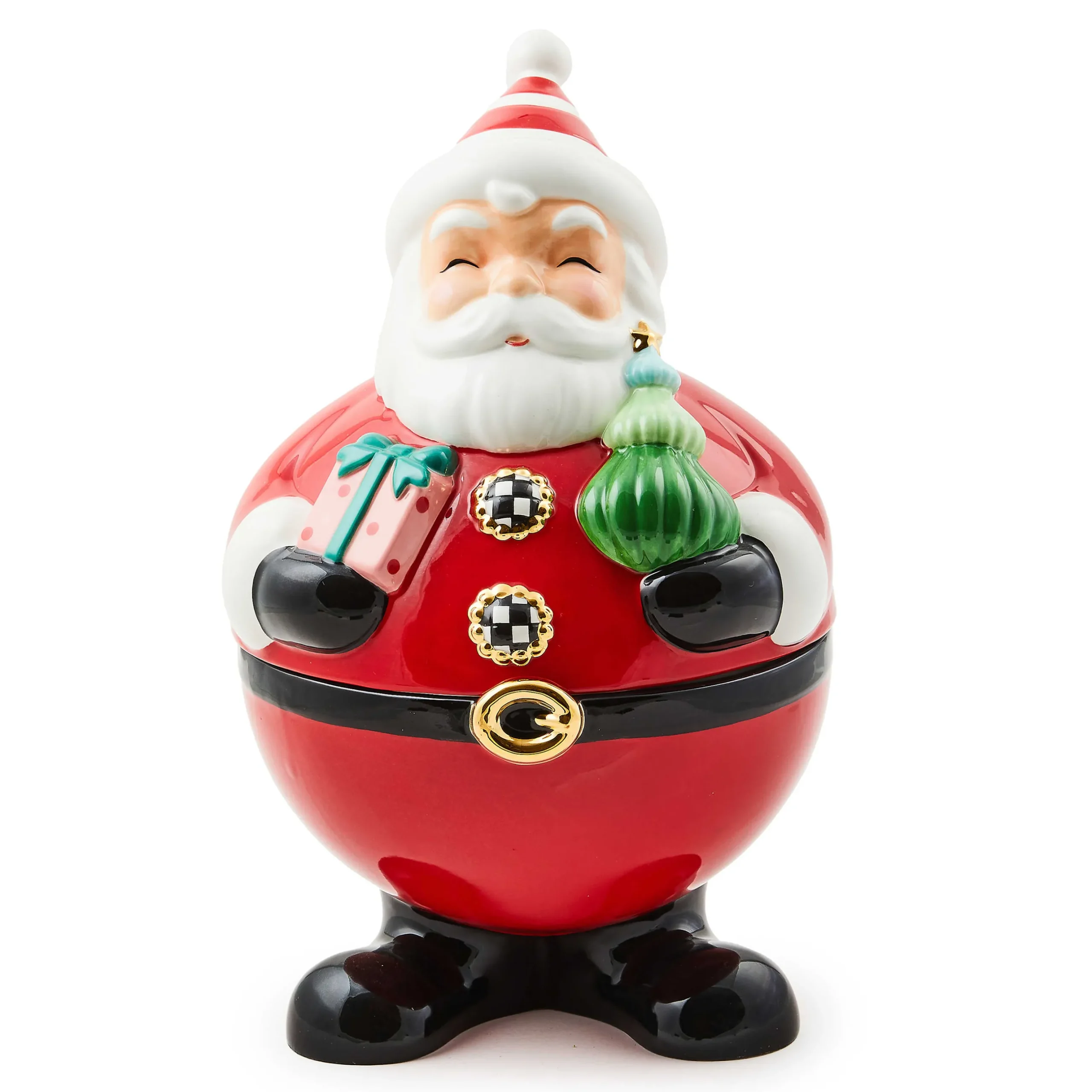 Holiday|Room Accents|MacKenzie-Childs Granny Kitsch Santa Cookie Jar
