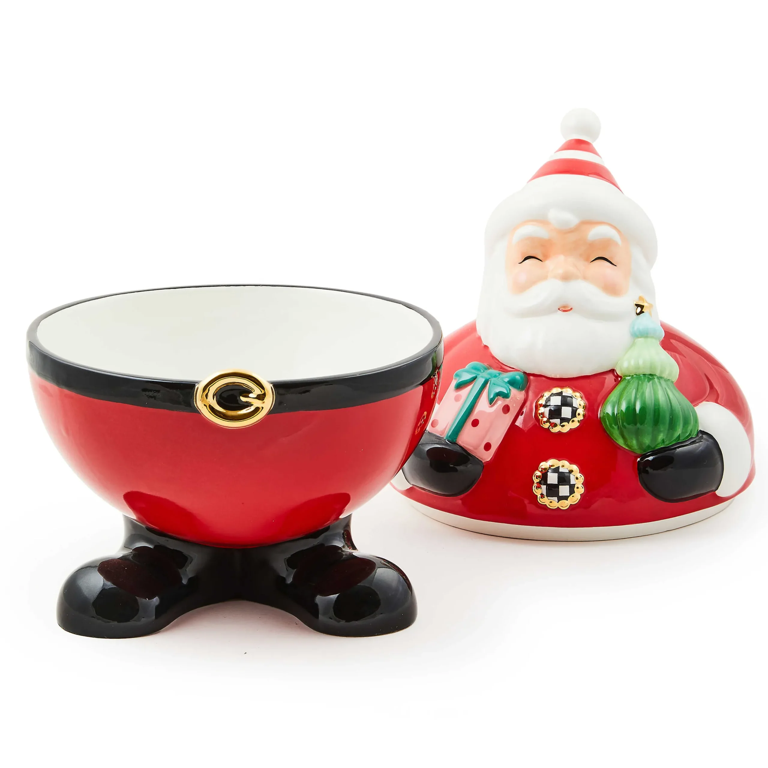 Holiday|Room Accents|MacKenzie-Childs Granny Kitsch Santa Cookie Jar