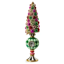 Room Accents|MacKenzie-Childs Granny Kitsch Small Bottle Brush Pedestal Tree