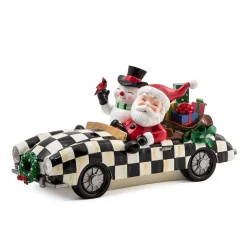 Holiday|Room Accents|MacKenzie-Childs Granny Kitsch Special Delivery Santa In Car