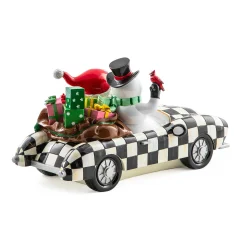 Holiday|Room Accents|MacKenzie-Childs Granny Kitsch Special Delivery Black Santa In Car