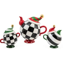 Holiday|Tea Kettles|MacKenzie-Childs Granny Kitsch Tipsy Teapot