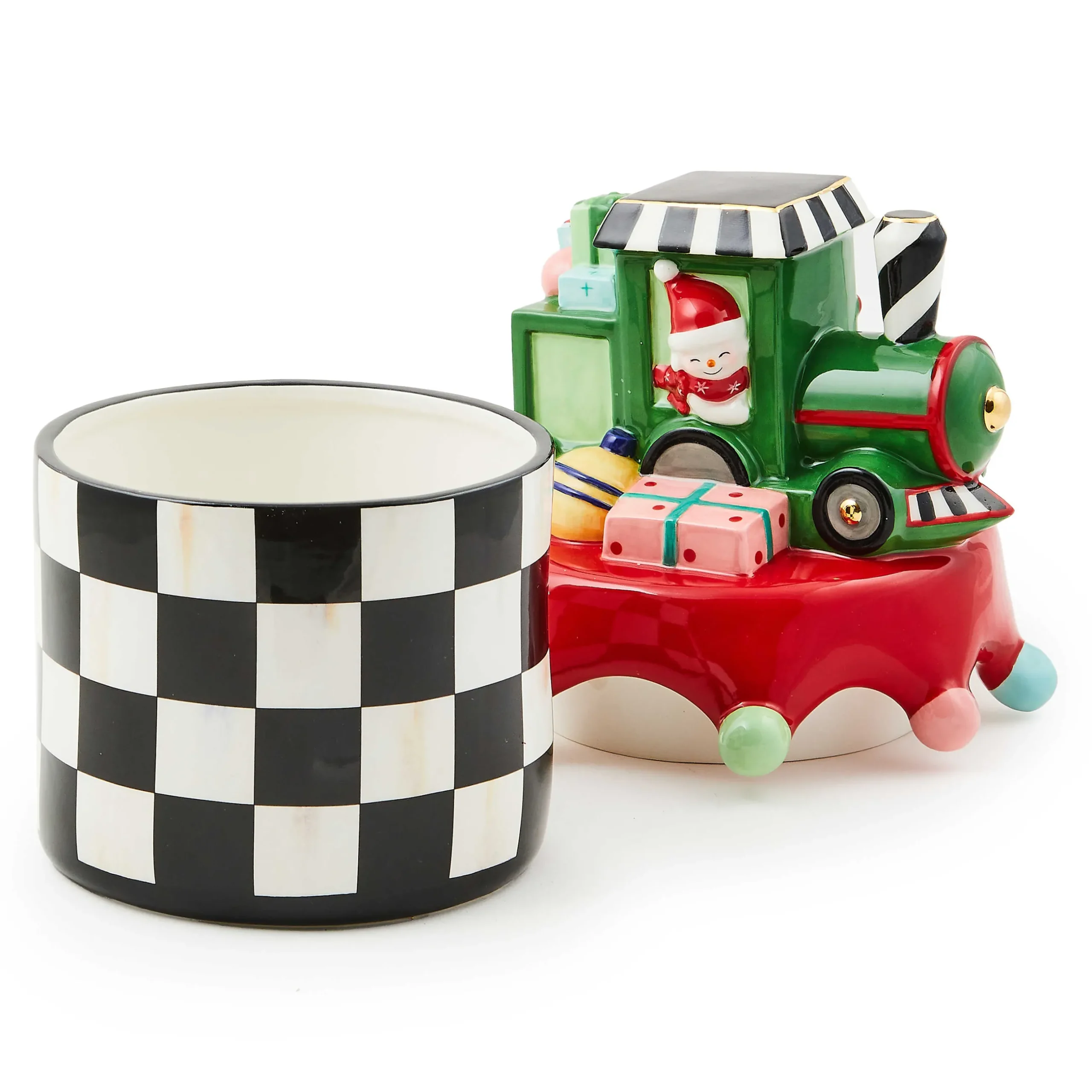 Holiday|Room Accents|MacKenzie-Childs Granny Kitsch Train Lidded Dish