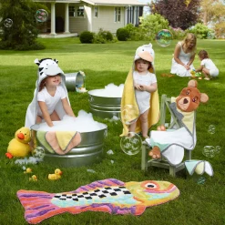 Bath & Bath Accessories|Room Accents|MacKenzie-Childs Happy Fish Bath Rug