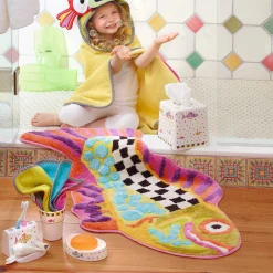 Bath & Bath Accessories|Room Accents|MacKenzie-Childs Happy Fish Bath Rug