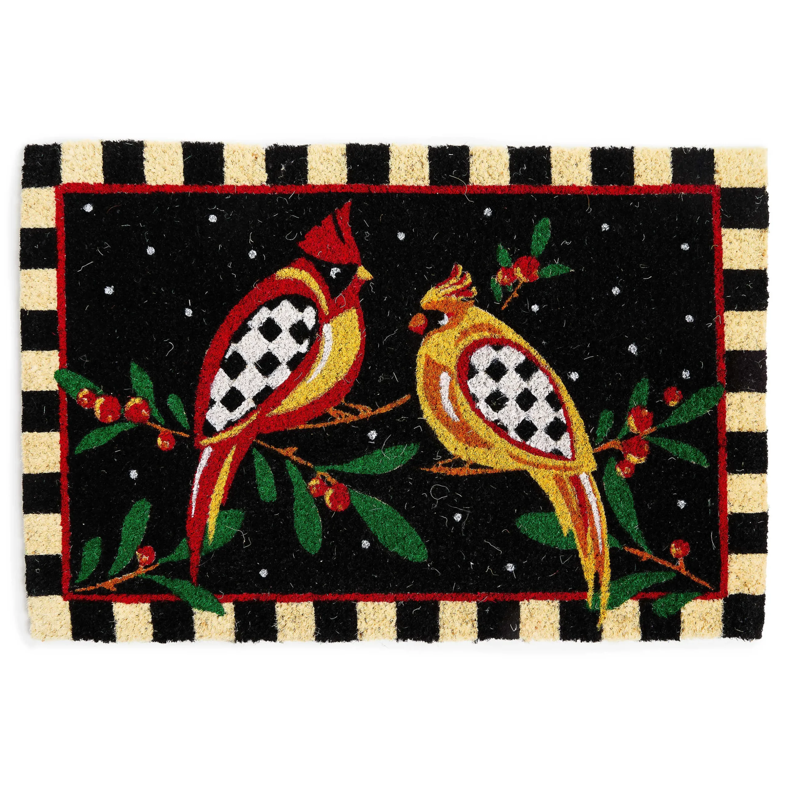 Outdoor|Rugs|MacKenzie-Childs Holiday Cardinal Entrance Mat