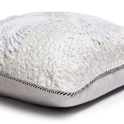 Pillows, Throws, & Cushions|MacKenzie-Childs Holiday Swan Throw Pillow