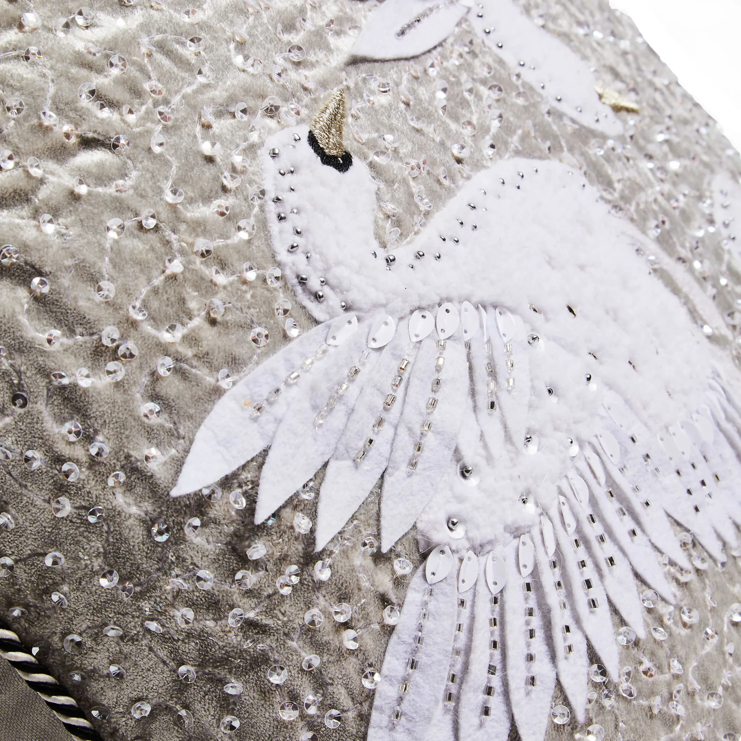 Pillows, Throws, & Cushions|MacKenzie-Childs Holiday Swan Throw Pillow