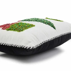 Pillows, Throws, & Cushions|MacKenzie-Childs Holiday Topiary Beaded Lumbar Pillow