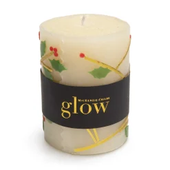 Holiday|Candles & Fragrances|MacKenzie-Childs Holly 4 Pillar Candle