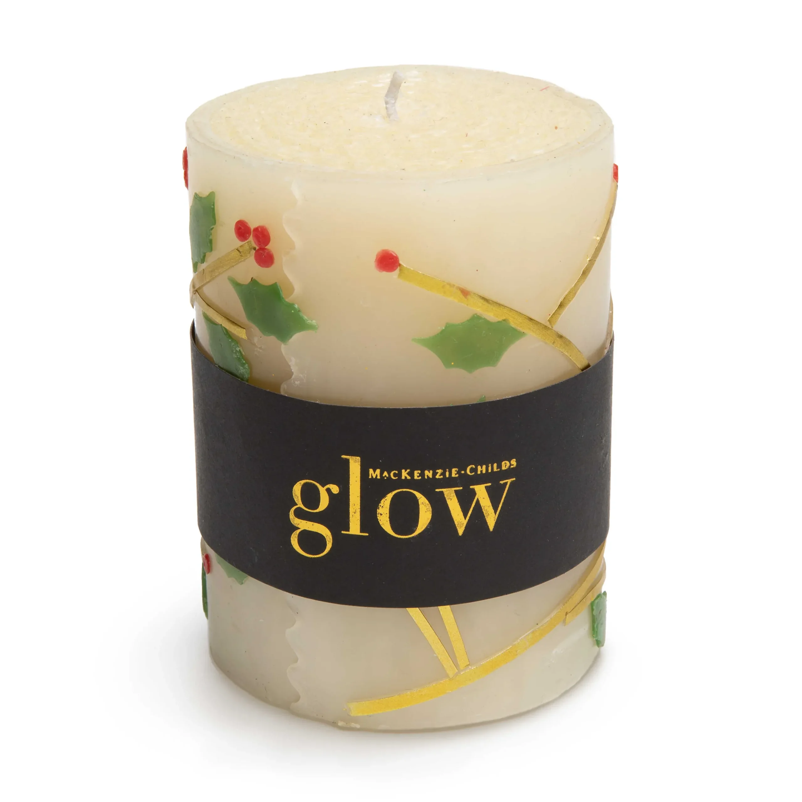 Holiday|Candles & Fragrances|MacKenzie-Childs Holly 4 Pillar Candle