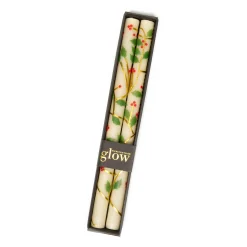 Holiday|Candles & Fragrances|MacKenzie-Childs Holly Dinner Candles, Set of 2