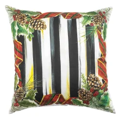 Holiday|Pillows, Throws, & Cushions|MacKenzie-Childs Holly Stripe Throw Pillow