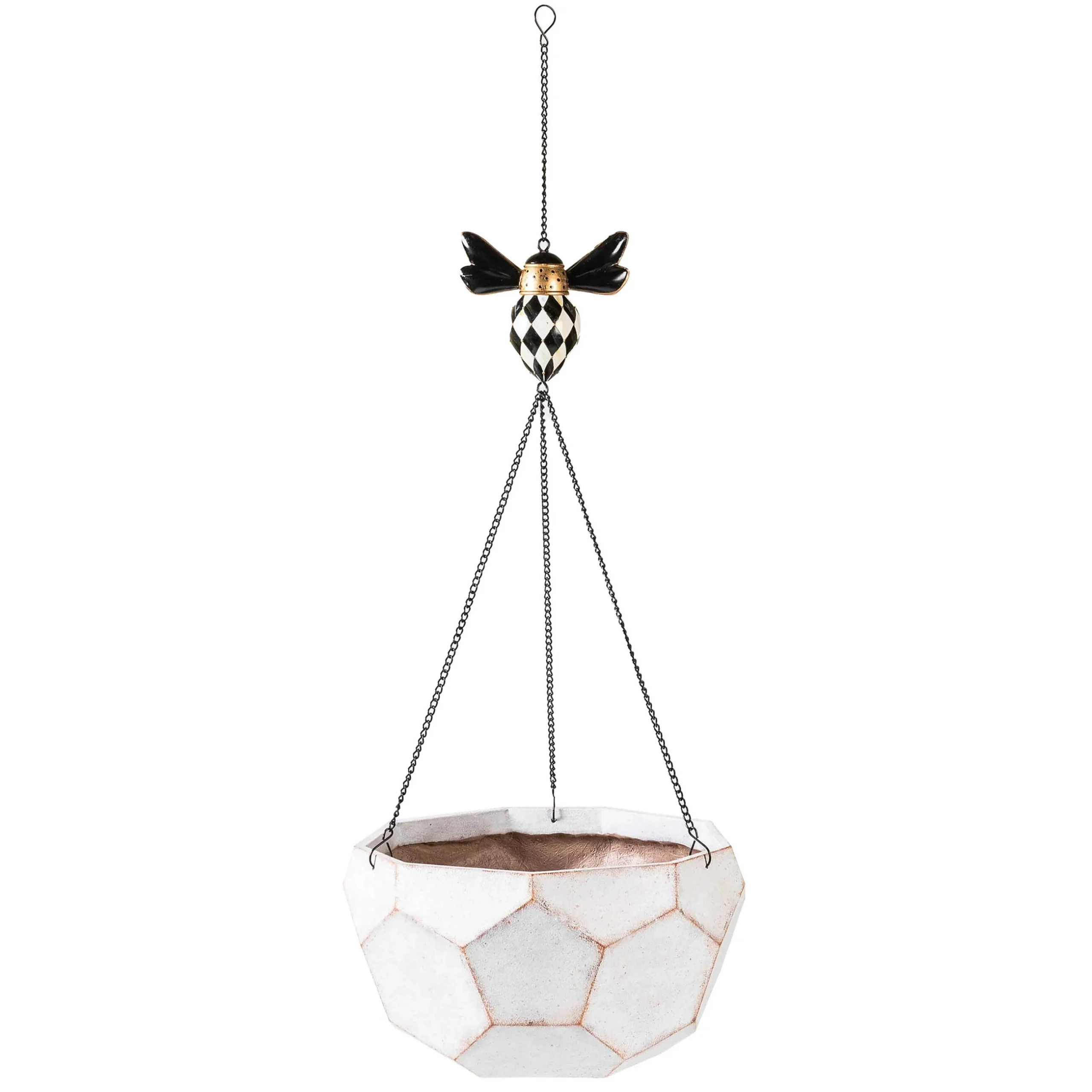 Spring|Greenery & Florals|MacKenzie-Childs Honeycomb Hanging Planter